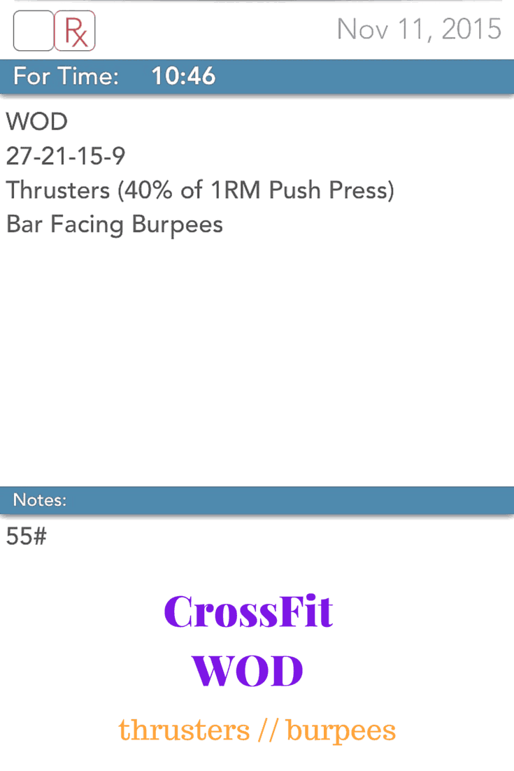 Thrusters & Burpees