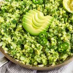 Avocado Cauliflower Rice Pinterest image