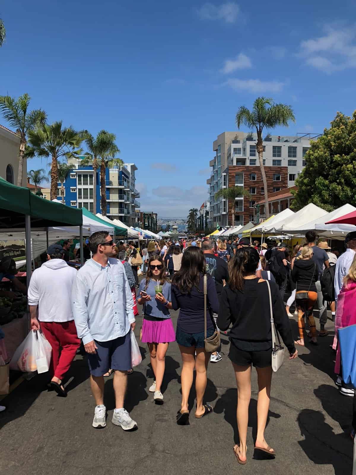 Farmer's Market in downtown San Diego in Little Italy