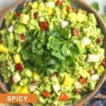Spicy Pineapple Jicama Guacamole Pinterest image